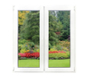 Double-Opening PVC Casement Windows Door Window Frame