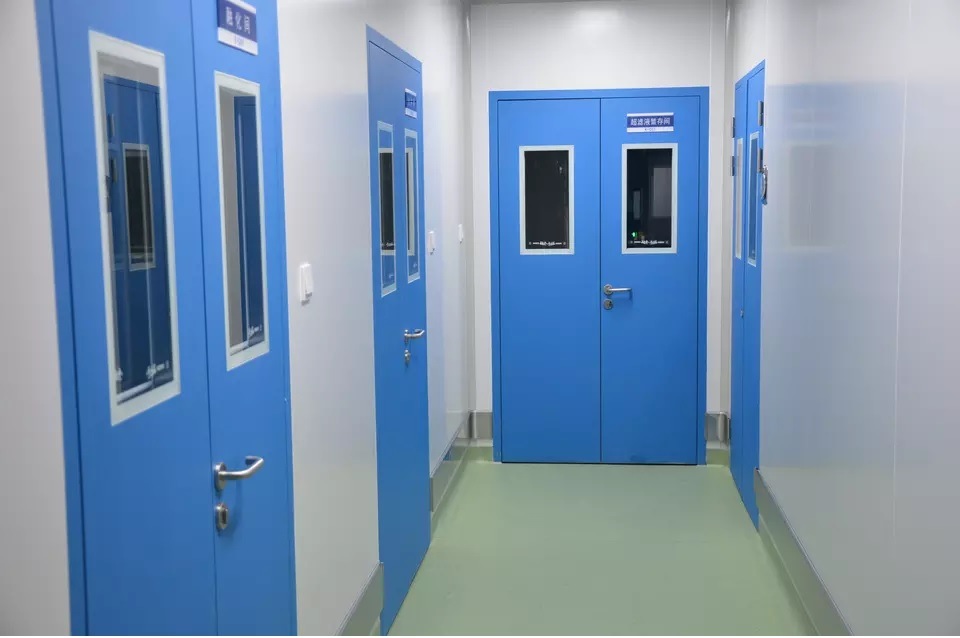 China Factory Clear Roompatient Room Hospital Door with Head Vision Panel