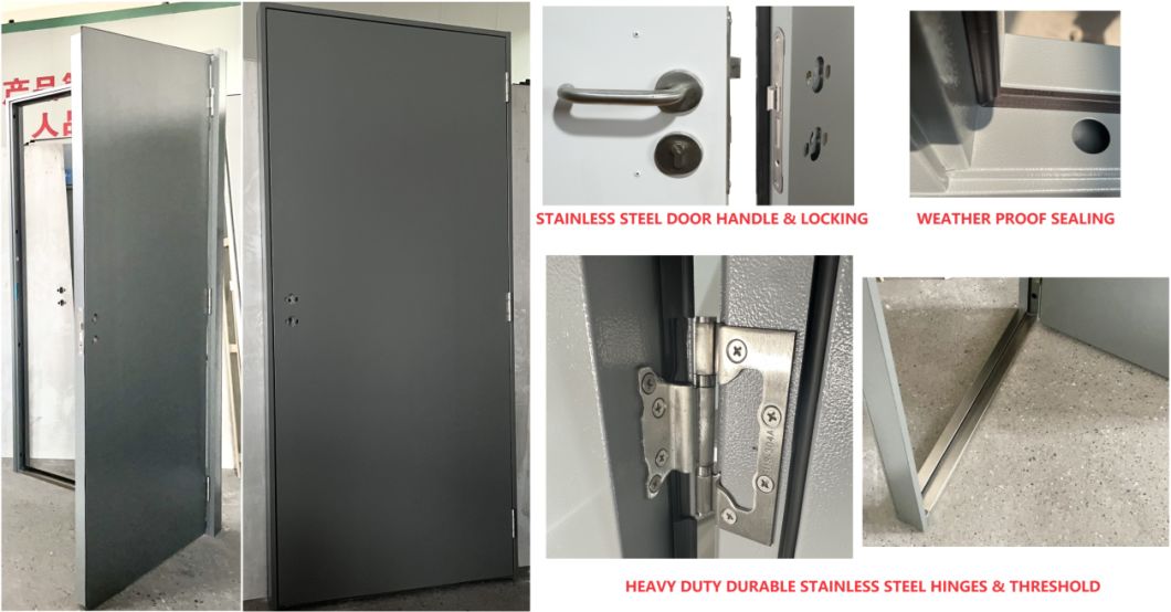 Arabic E-House Steel Door Container Accommodation Room Door