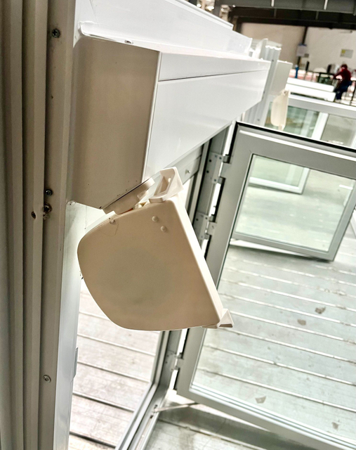 UPVC Sliding Window with Roller Shutter for Office