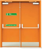Factory Price Fire Rated Fire Exit Door with Panic Bar Device-Emergency Exit Door
