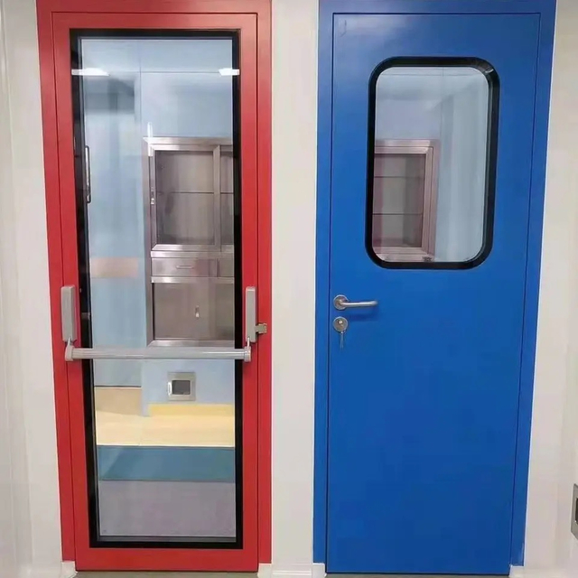 Fire Exit Door High Quality Certified Fire Rated Glazed Steel Door
