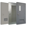 Interior 1.5h Fire Rated Escape Flush Door Single Leaf Metal Steel Material Fireproof Door Sample Customization