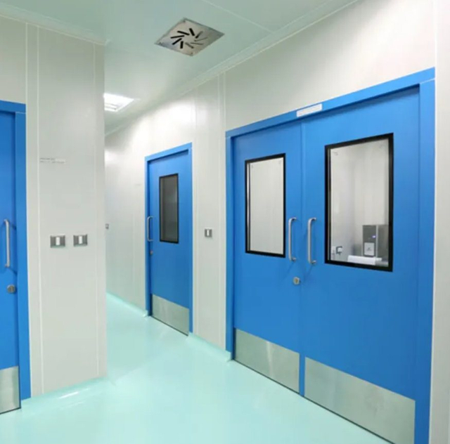 Zl Fire Rated Steel Double Leaf Glazed Security Fireproof Hotel School HPL Hospital Doors