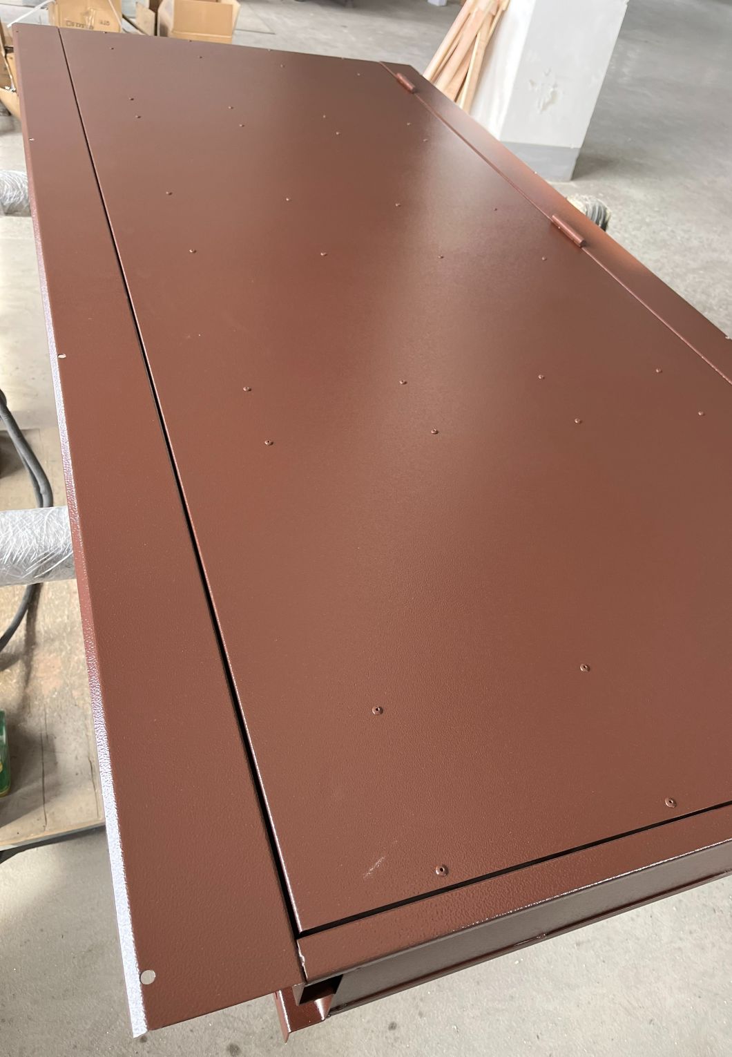 Factory Direct Supply Steel Door with Rivet Decoration