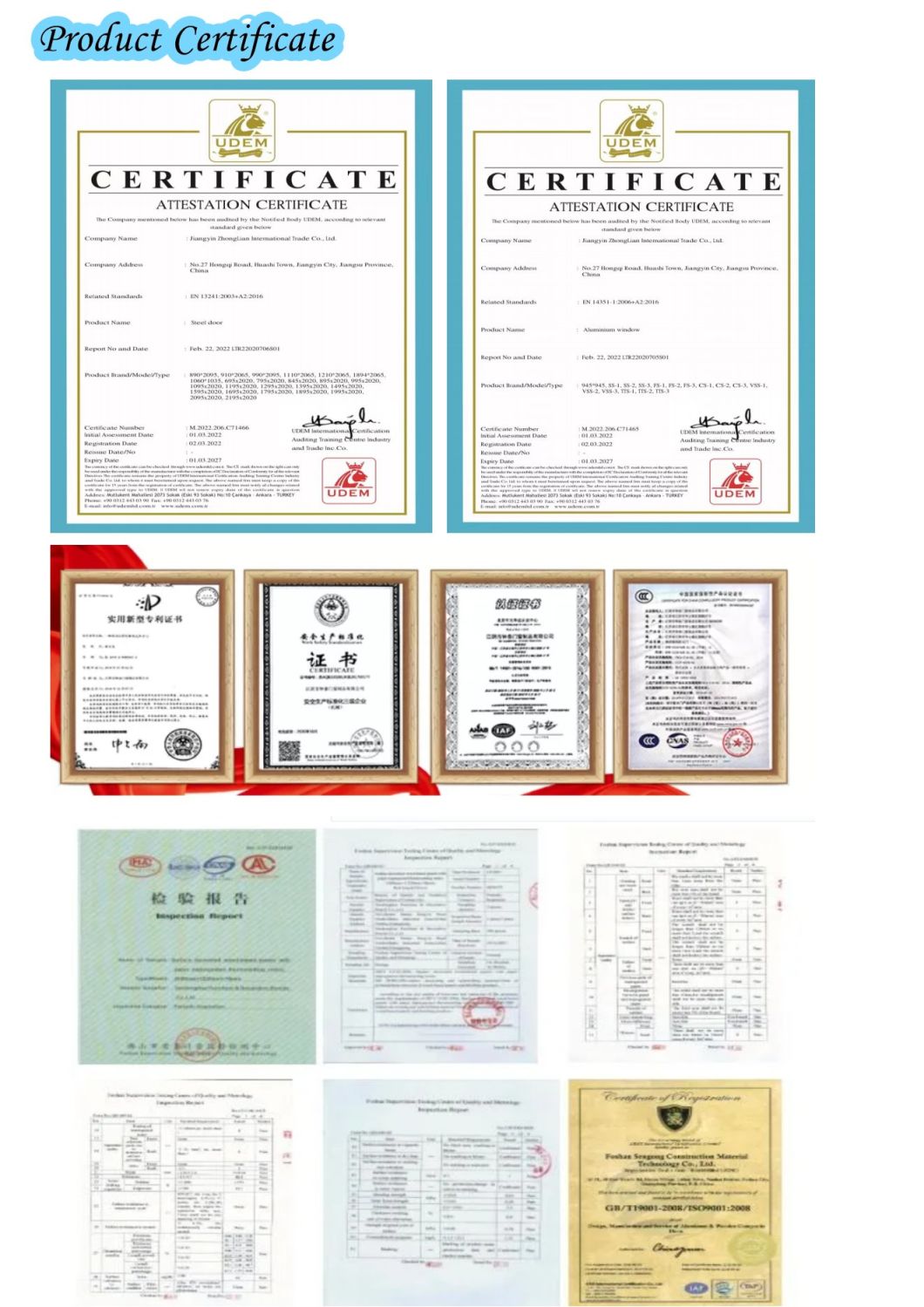Home Security Hurricane Impact Double Glazed PVC Profile UPVC Windows CE Certificate European Style PVC Sliding UPVC Profiles Windows and Doors