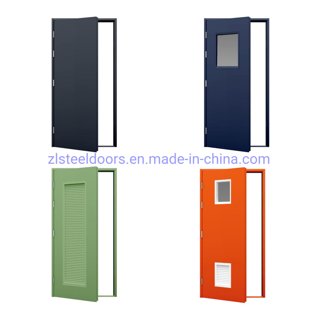 Wholesale High Quality Swing Exterior Steel Louvred Doors Container Doors Modern Style