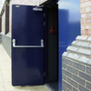 Louver Fire Rated Doors with Glass Glazed Fireproof Doors Security Doors
