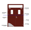 Factory Direct Supplier Security Emergency Exit Fire Resistant Fireproof Steel Door
