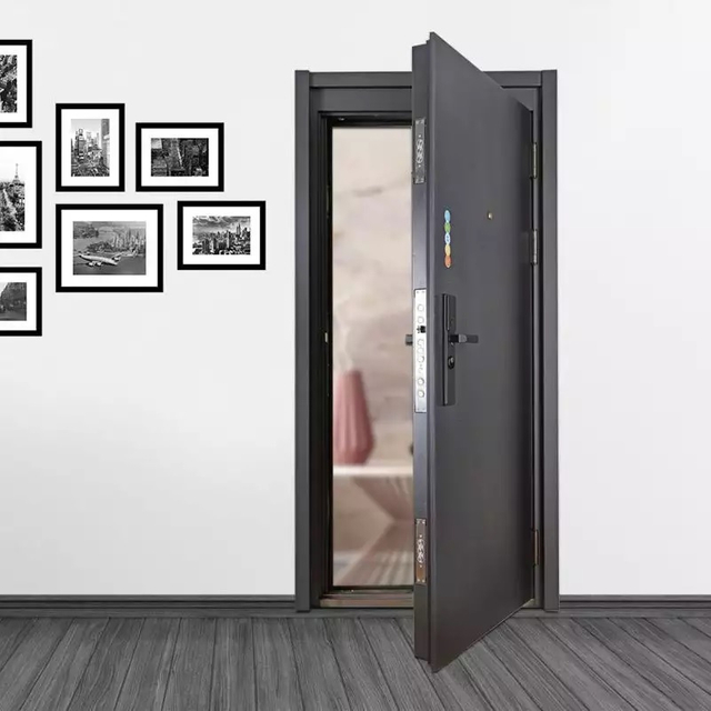 Modern Design Security Door Steel Door Exterior Front Doors for House Villa Office Building