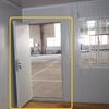 Cheap Modular Container Steel Swing Shutters Door with Door Frame Set