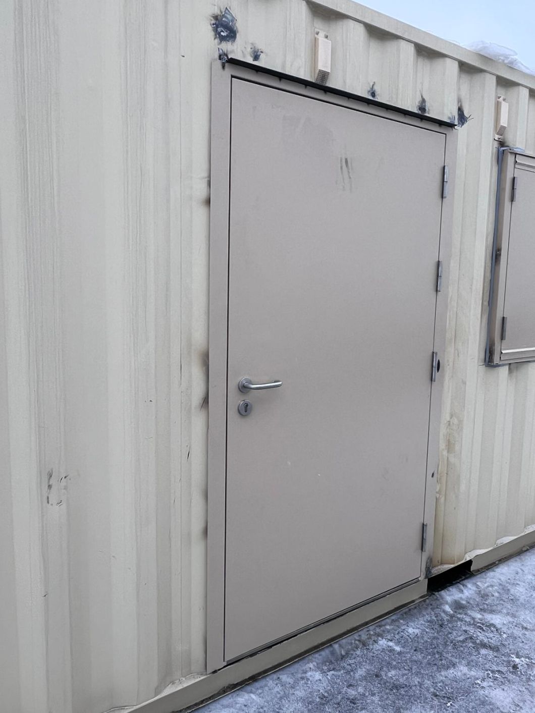 DIY Quick Assembling Steel Security Door for Offsite Construction Container House