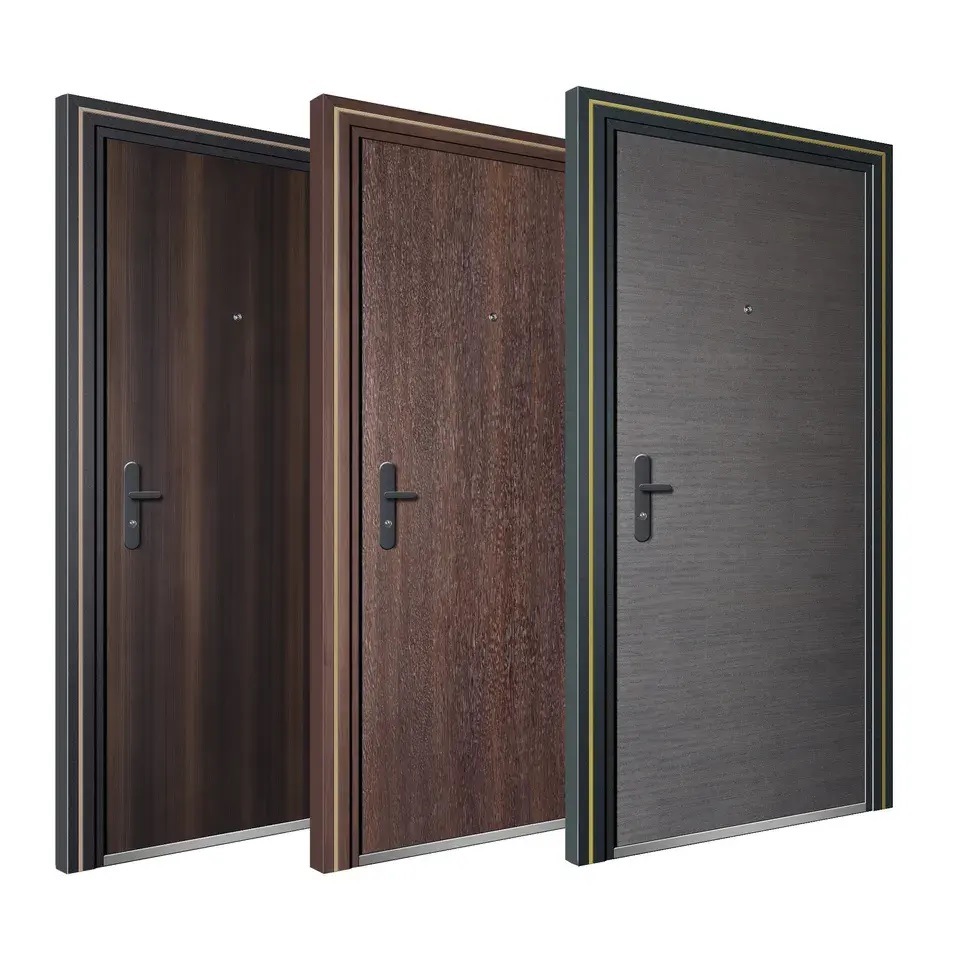 Latest Fancy Design External Security Iron Door Exterior Safety Metal Exterior Doors
