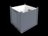 10′ Office Container Steel Door with High Level Security