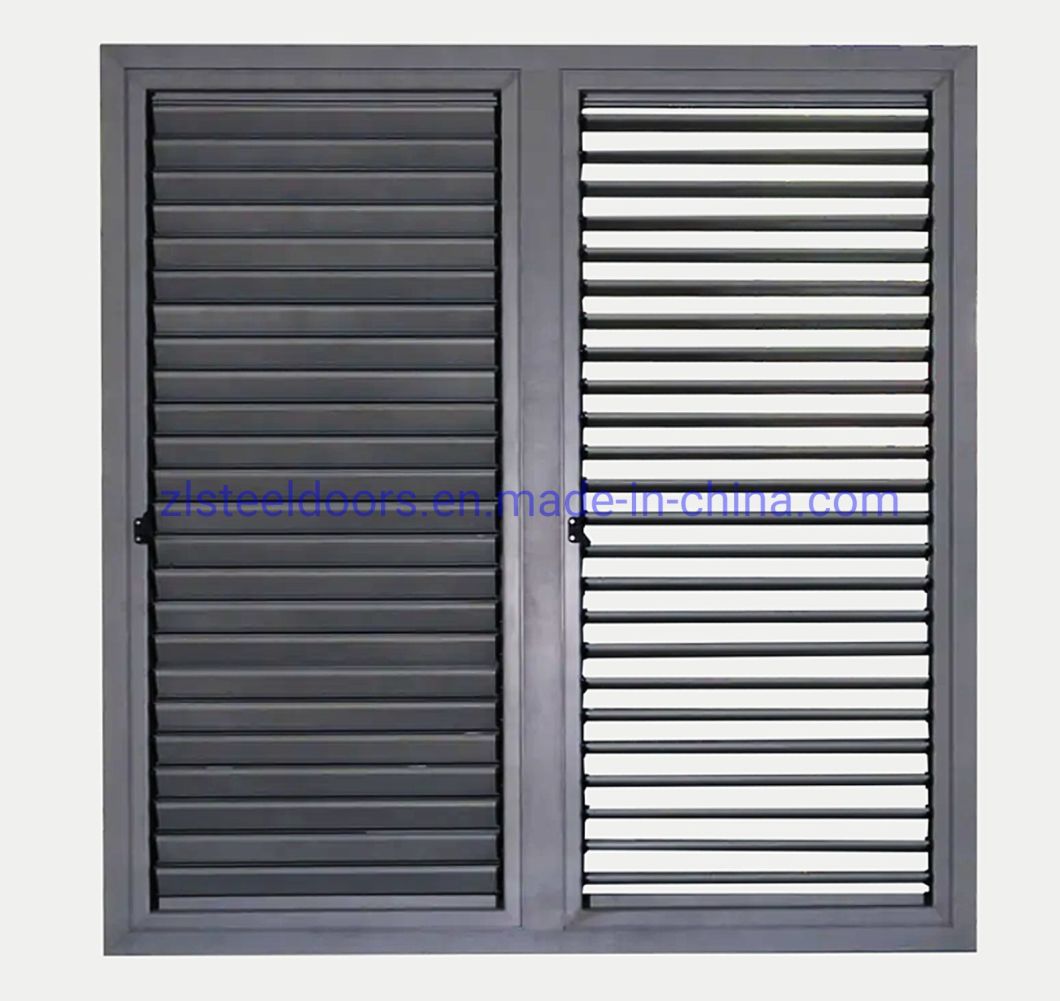 Modern Security Window Shutters Aluminum Louver Door Design Best Price in China