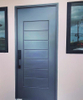 Modern Fancy Simple Design Pre-Hung Exterior Security Steel Front Entry Doors for House