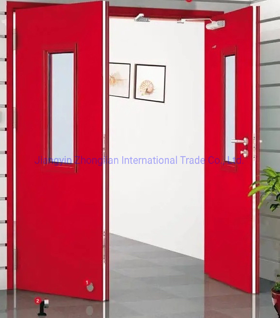 Customized High Quality Modern Hotel Room Steel Security Fire Door Wholesale