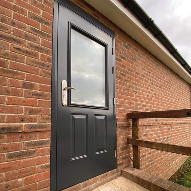 Apartment Armored Security Doors Galvanized Steel Doors Customizable Style