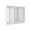 Heat Insulated Verticals PVC UPVC Windows Tempered Glass PVC House Window