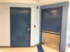 Standard 3 Hours Fire Rated Powder Coating Galvanized Steel Door for Hospital with Louver