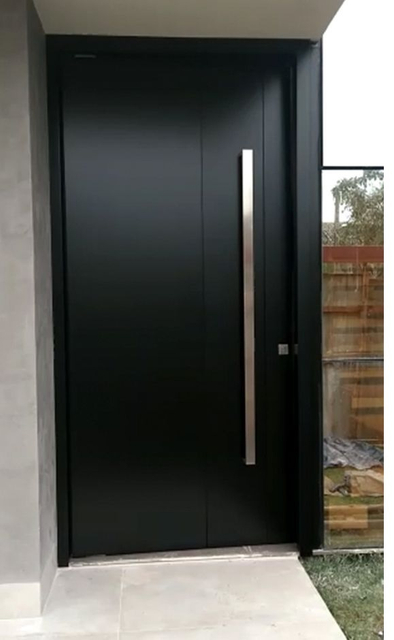 European Residential Modern Design Custom Size Main Entrance Front Steel Security Exterior Doors