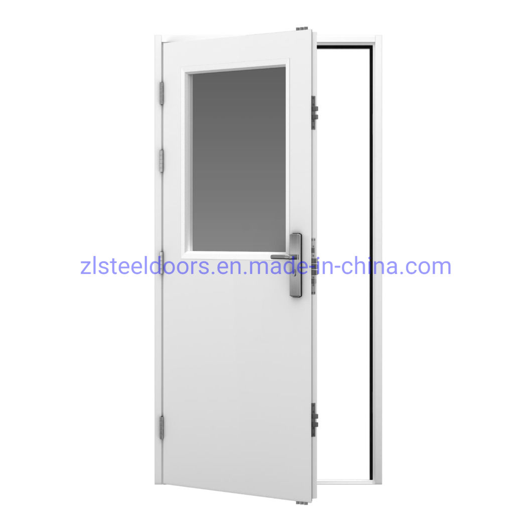 2023 Modern Style High Security Glazed Steel Doors Commerical Doors China Manufacturer