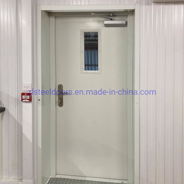 Entrance Steel Iron Fire Rated 90 Mins Commercial Security Entrance Garage Fire Front Door Skins for Home