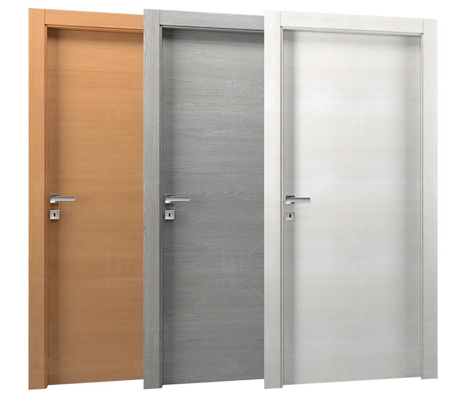 New Design Simple Wooden Interior Door House Villa Room Single Door in American
