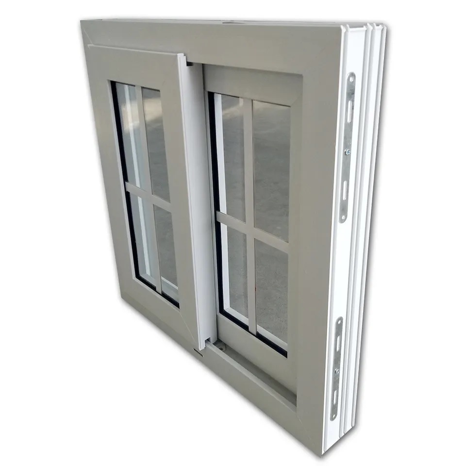 Manual Operated PVC Shutter with Alu Adjustable Blinds