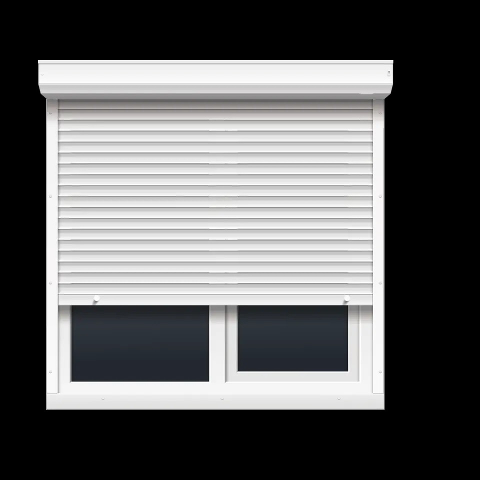 Manual Operated PVC Shutter with Alu Adjustable Blinds