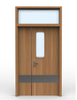 China Factory Clear Roompatient Room Hospital Door with Head Vision Panel