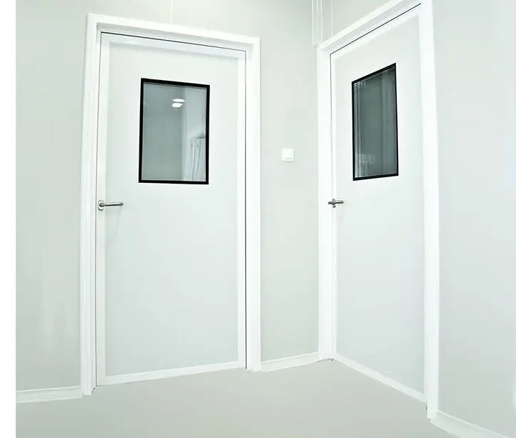 Fire Rated Wooden Finishing Interior School Classroom Door with Glass Vision