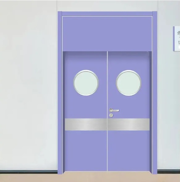 Commercial Use Hygienic Medical Hospital Laminated Clean Patientroom Door