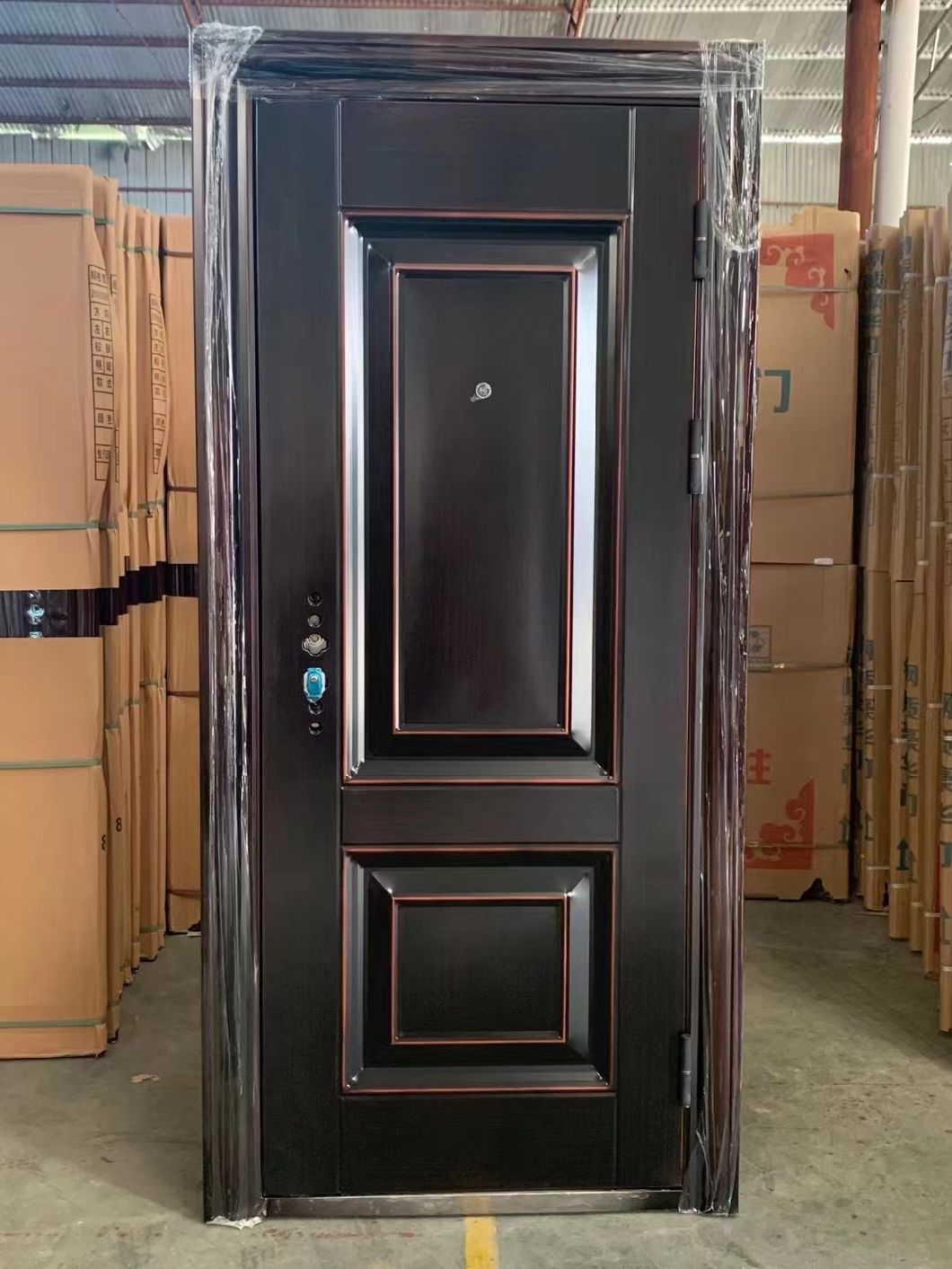 Latest Fancy Design External Security Iron Door Exterior Safety Metal Exterior Doors