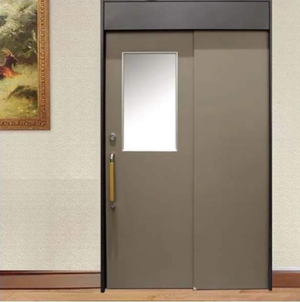 China Real Listed Rated Commercial Building Hotel Used Fire Proof Door Entrance Steel Doors