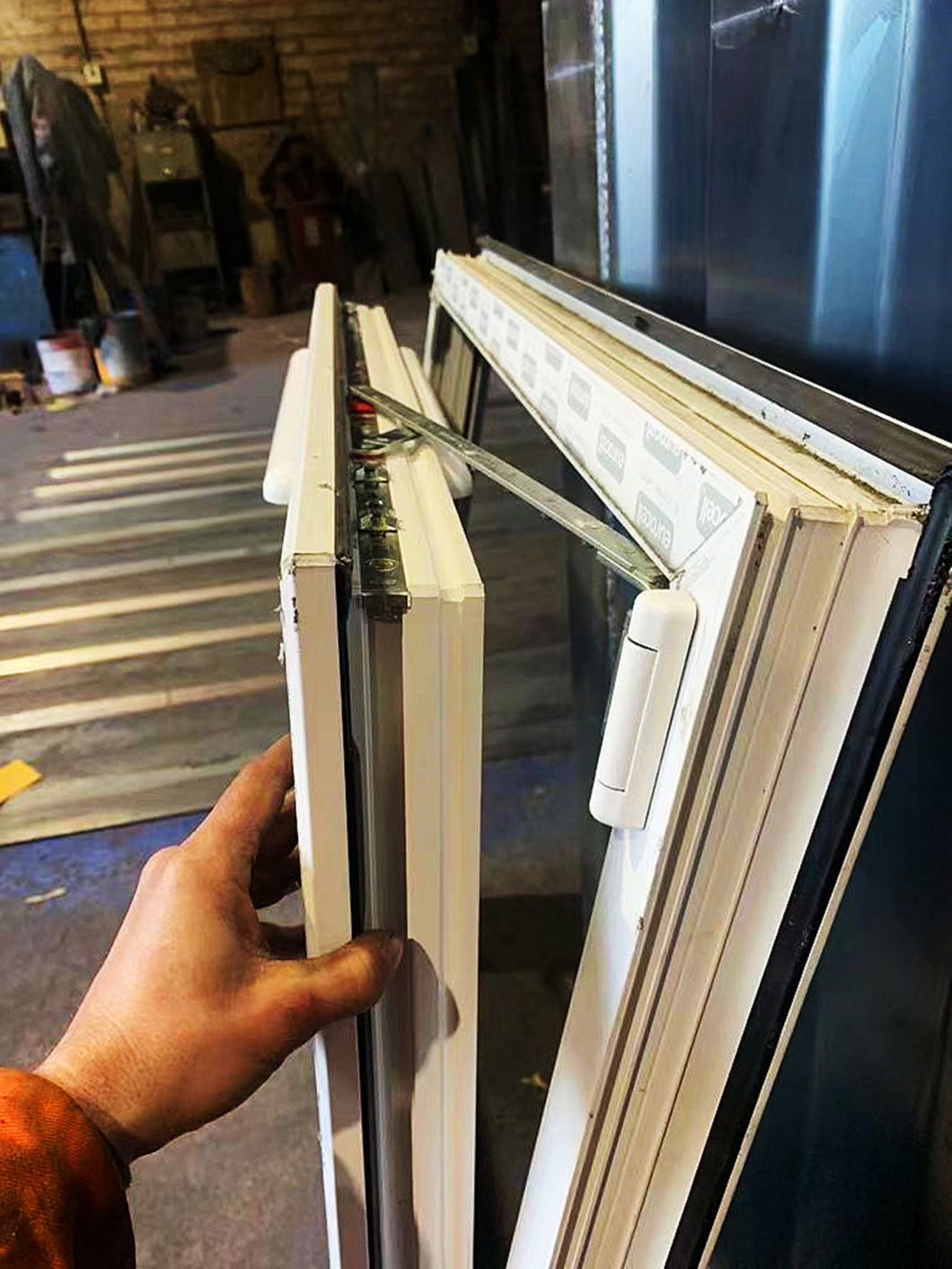 High Performance Windproof Container PVC Windows UPVC Swing Glass Windows Double Glazings