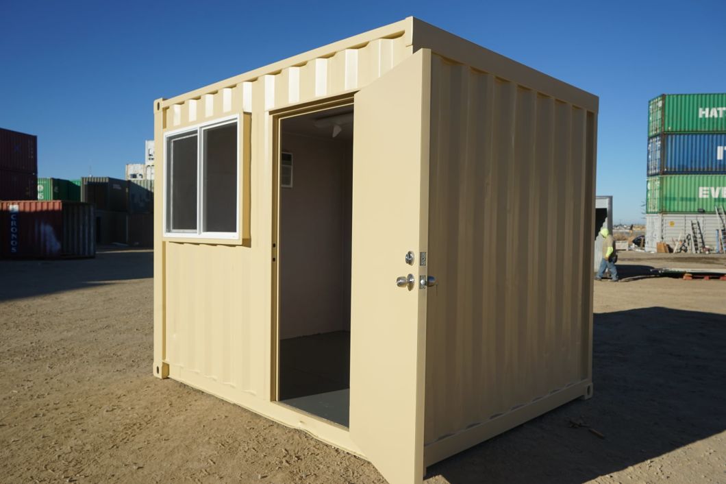 10′ Office Container Steel Door with High Level Security