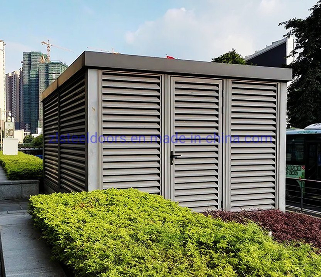 Modern Security Window Shutters Aluminum Louver Door Design Best Price in China