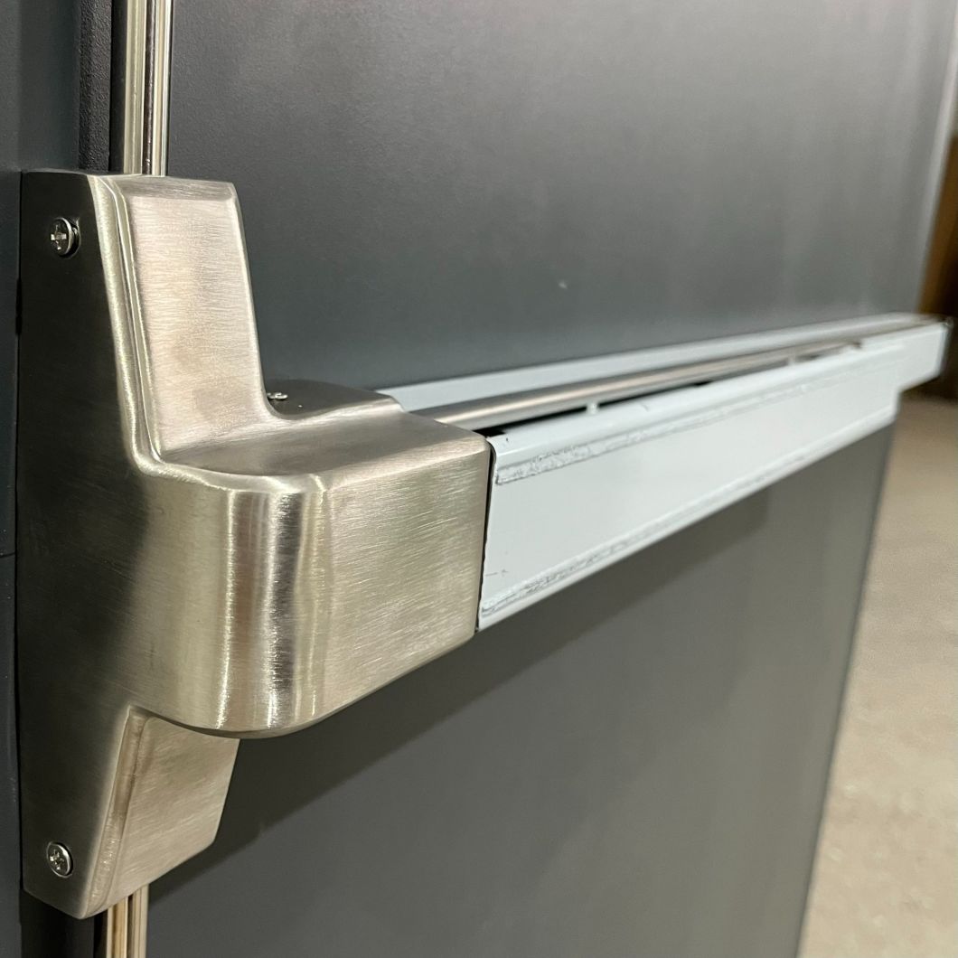 Bigger Frame Steel Fire Rated Door Panic Push Bar Emergency Single Flush Door