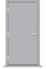 Exterior Interior Steel Doors Budget Rock Wool Insulation Galvanized Steel