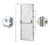 Factory Direct Supplier Security Emergency Exit Fire Resistant Fireproof Steel Door with Push Bar