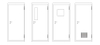 2022 School Steel Metal Solid Interior Classroom Door with Window