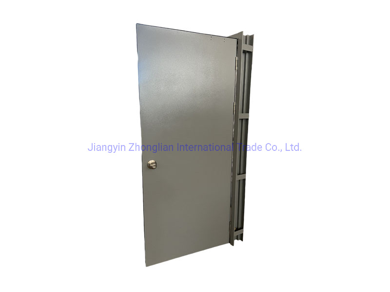 New Design Custom Made Fireproof Steel Door with Escape Lock with Glazing for USA