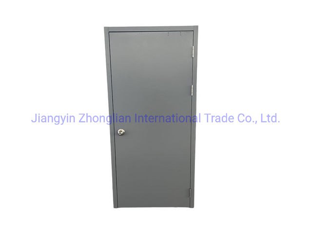 New Design Custom Made Fireproof Steel Door with Escape Lock with Glazing for USA