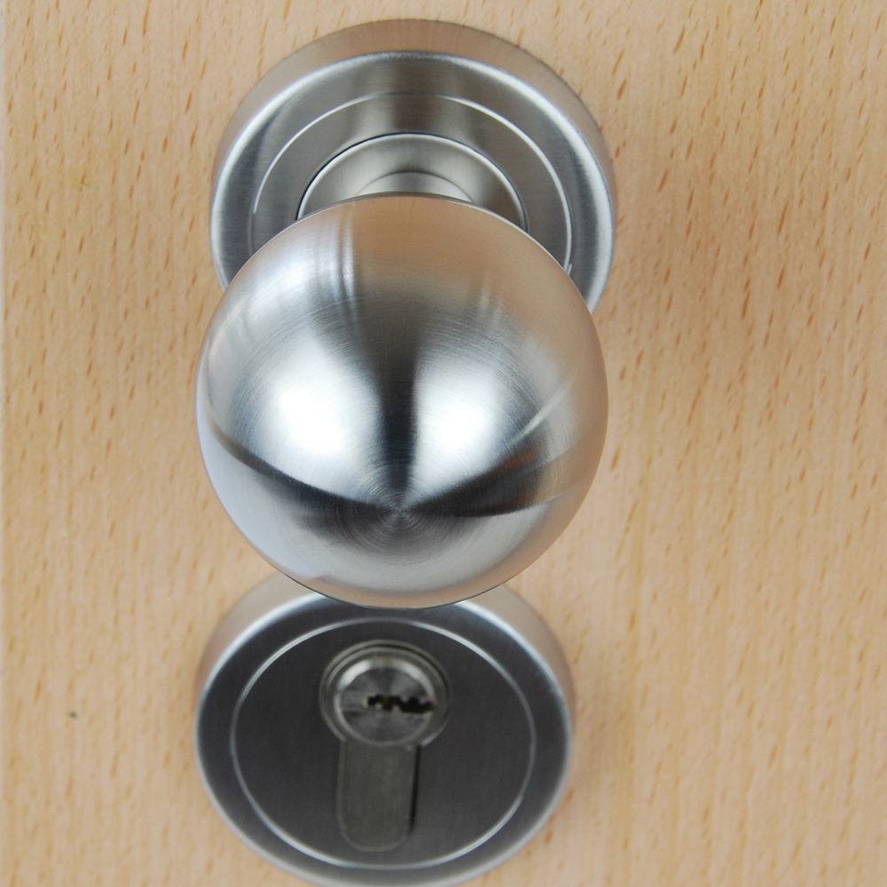 Silver Color Round Ball Front Door Handle and Knobs