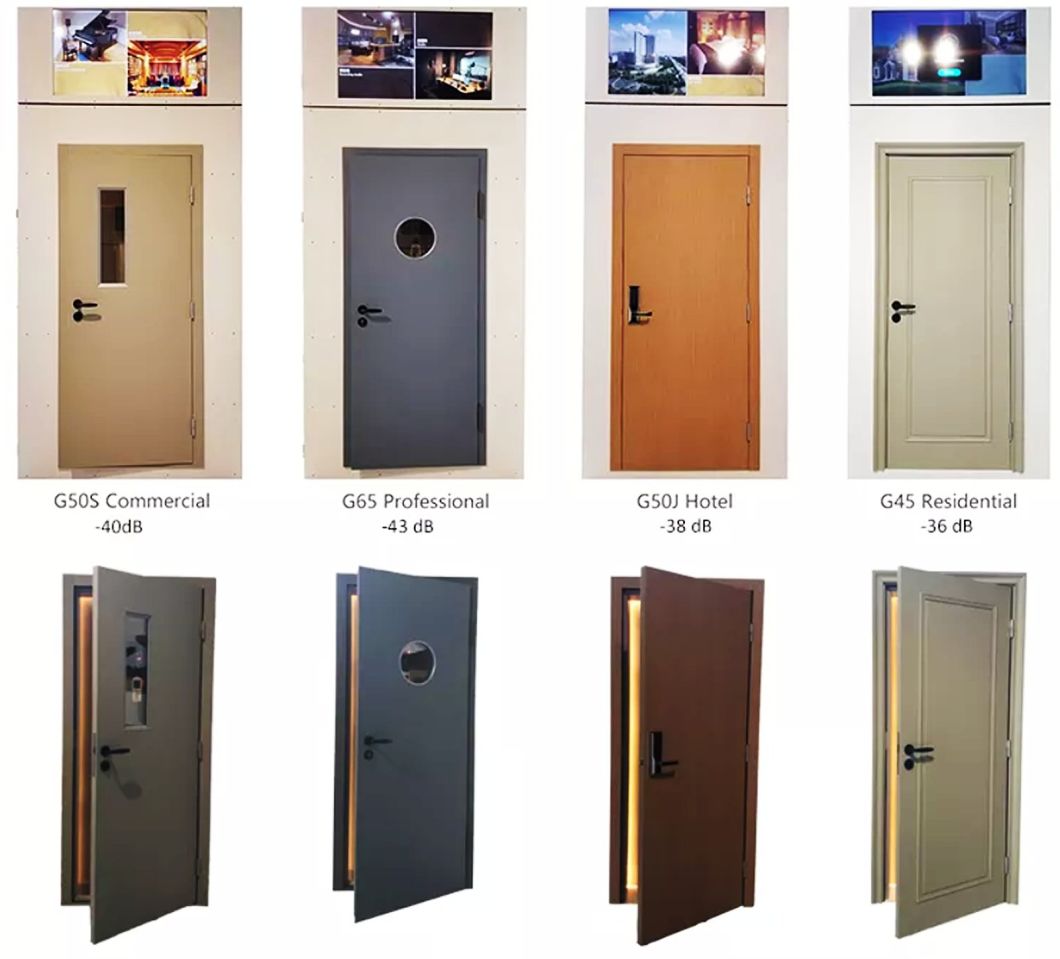 Manufacture Soundproof Acoustic Door with Hinges Interior Closet Doors Soundproof