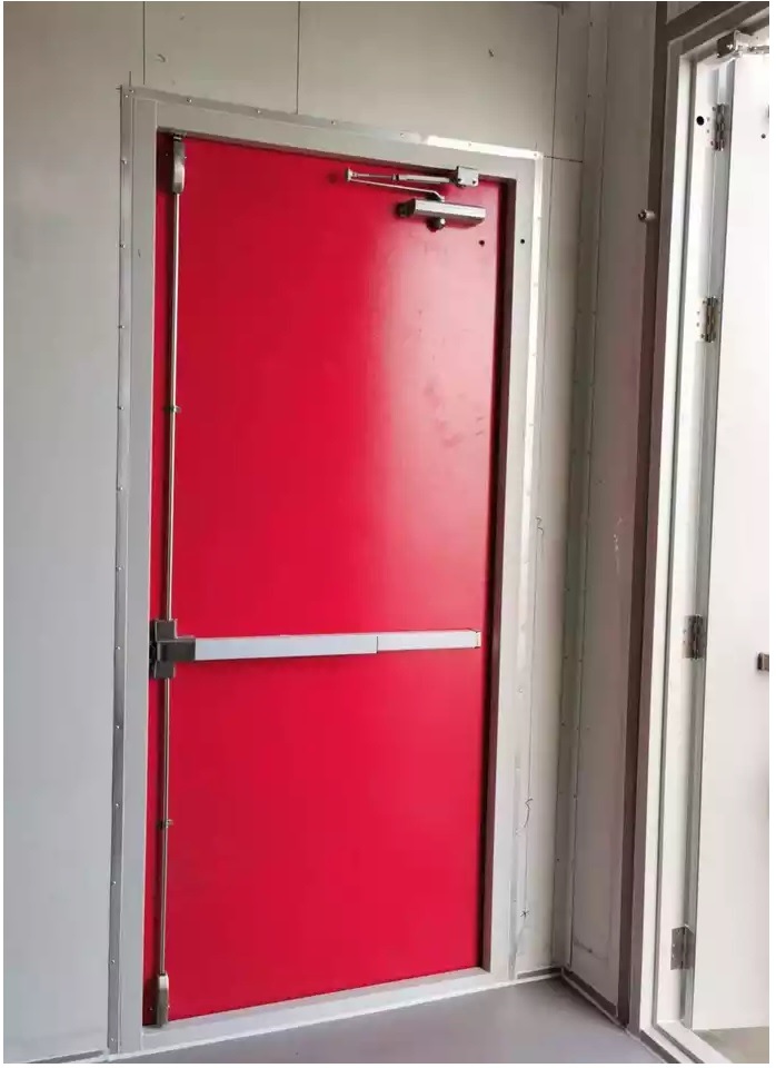 Cheap Modular Container Steel Swing Shutters Door with Door Frame Set