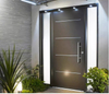 European Residential Modern Design Custom Size Main Entrance Front Steel Security Exterior Doors