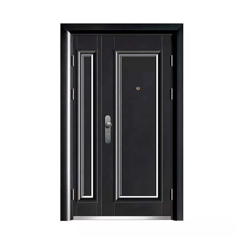 Factory Price 2022 New Design Steel Gate Door Commercial Steel Front Entry Door for Apartment