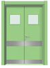 Double Sheets CE Standard Pharmaceutical Steel Doors